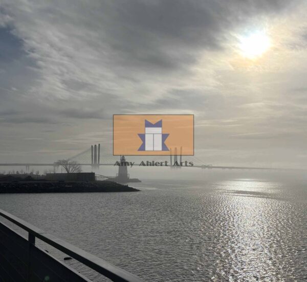 Grey Winter Sunset Over Kingsland Point Lighthouse, Sleepy Hollow