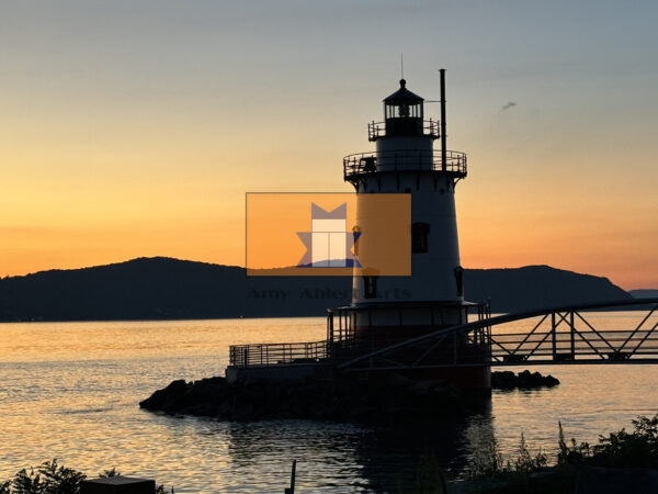 KIngsland Point Lighthouse in Sunset Shadow