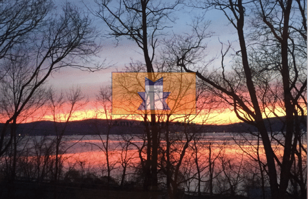 February Sunset Riverside Philipse Manor NY