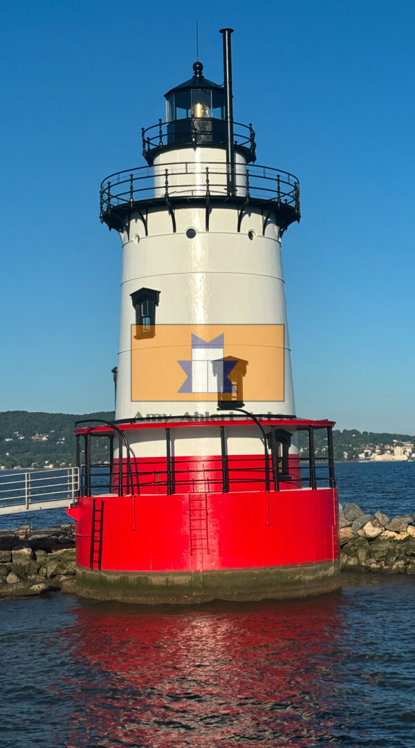 Kingsland Point Lighthouse on a clear winter morning , Sleepy Hollow