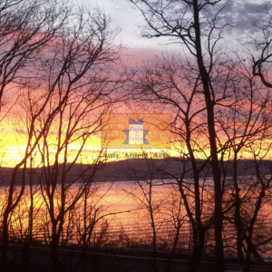 March Sunset in Philipse Manor NY