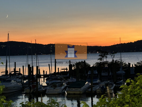New Moon Over Boat Basin Philpse Manor NY
