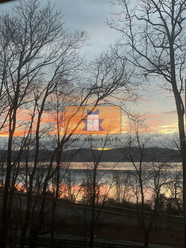 January Sky Over Hudson River